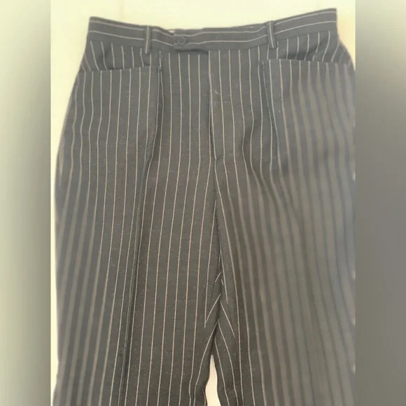 Gucci suit women coat duster 44 pants 46 dark blue/stripe - Picture 16 of 16